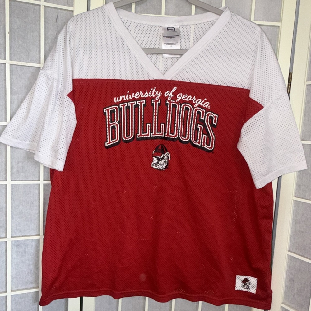 Georgia Bulldogs UGA University Of GA Blank Mesh Football Jersey Size Medium